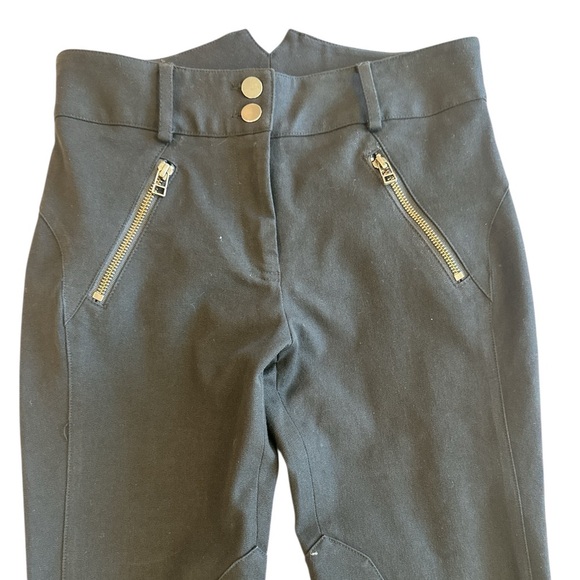 Veronica Beard Black Cotton Cigarette Pants - Picture 3 of 8